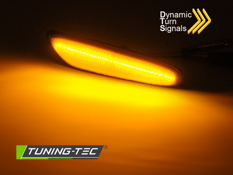 Upgrade LED Seitenblinker für BMW 5er E61/E61, 1er E81/E82/E87, 3er E90/E91, 3er Coupe/Cabrio E92/E93 04-10 schwarz/rauch